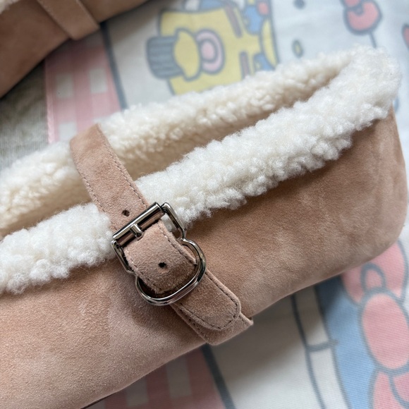 Alaïa Lambswool Mary Jane Flats - Picture 4 of 8